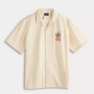 Men's Matix Lightweight Twill Embroidered Short Sleeve Button-Down Shirt